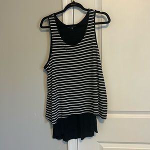 Women’s large Retro-Ology tank with criss-cross back.